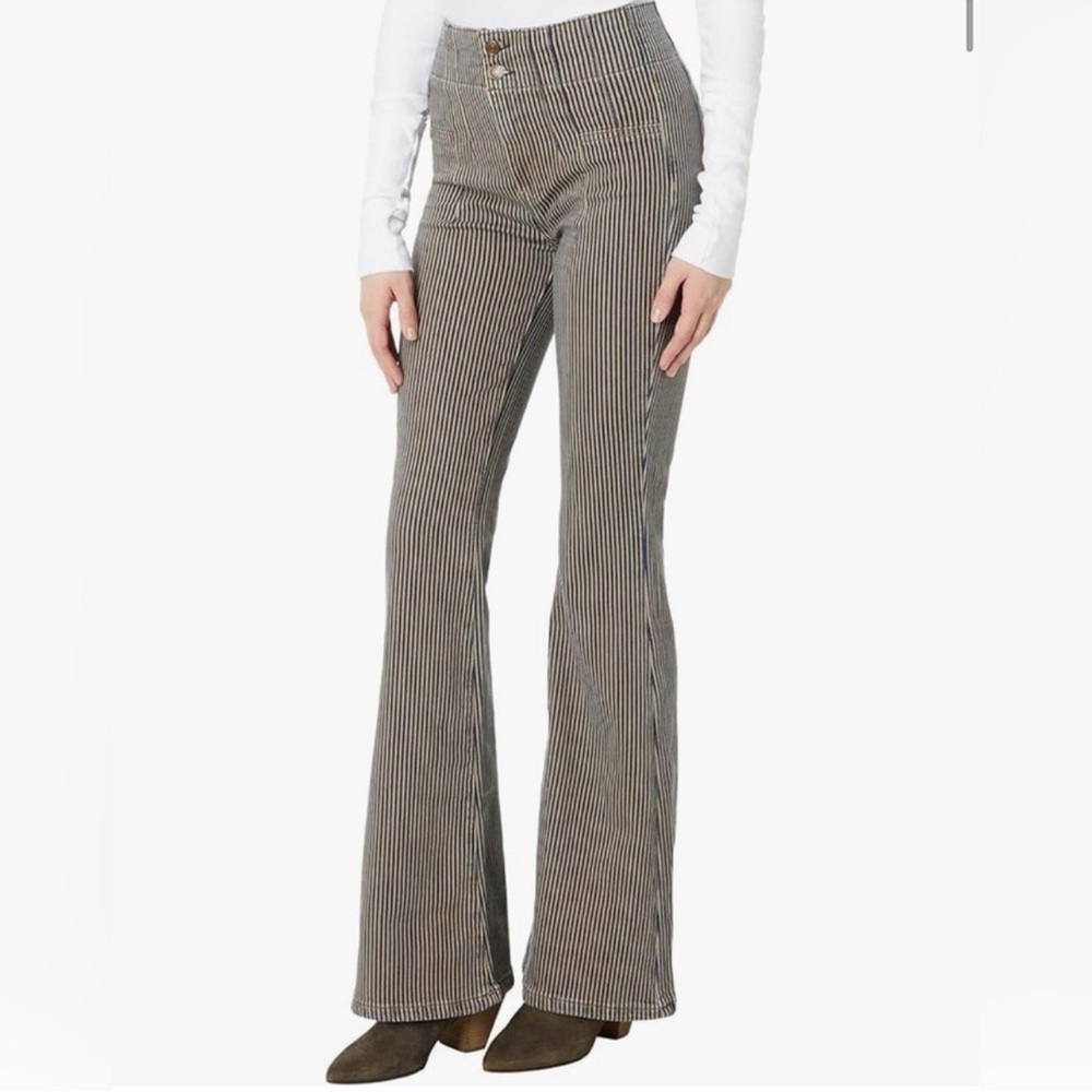 Free People Women's Jayde Flare Railroad jeans size 31